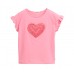 TOM TAILOR 1045120-23807 ΠΑΙΔΙΚΟ ΒΑΜΒΑΚΕΡΟ T.Shirt ΜΕ ΣΧΕΔΙΟ ΚΑΡΔΙΑ ΚΟΡΙΤΣΙ ΡΟΖ